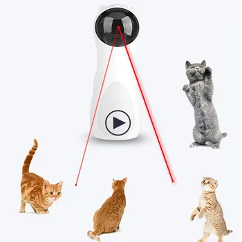 Mainan Interaktif Kucing Mainan Lucu Laser LED Mainan Kucing laser Otomatis Mainan Latihan Kucing Berputar Otomatis Mainan Menghibur Multi-Sudut