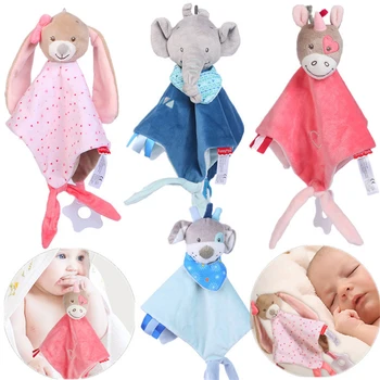 Mainan Mewah Tidur Bayi Menenangkan Bayi Boneka Bib Bebe Bola Suara Kelinci Unicorn Menenangkan Handuk Bulu Kunyah игрушки для детей
