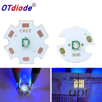 Manik-manik LED Ungu UV 365nm Dioda Daya Tinggi 370nm Chip Lampu Korea LG3535 untuk Menyembuhkan Pengering Kuku Identifikasi Mata Uang DIY