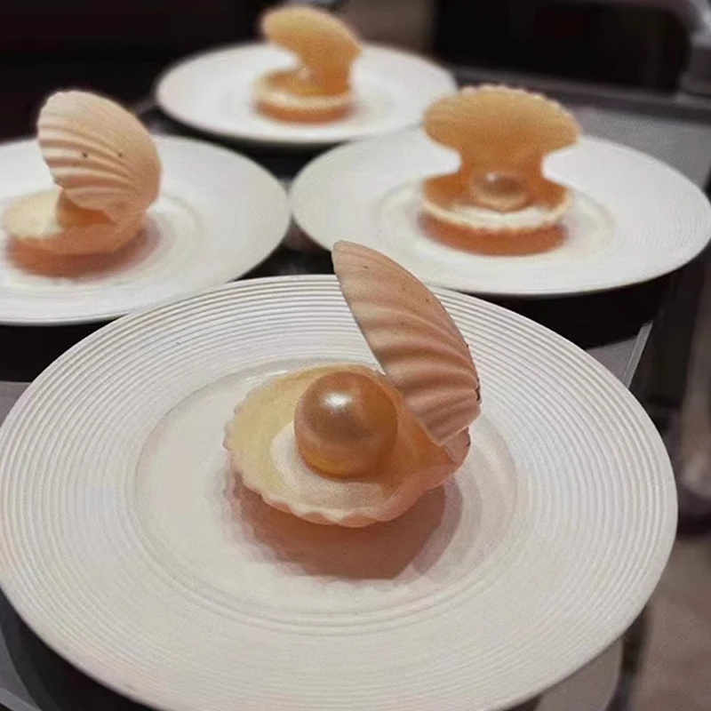 Meibum Cetakan Silikon Kue Tema Laut Cetakan Kue Desain Mutiara Cangkang Alat Dekorasi Kue Perlengkapan Dapur Food Grade - 5
