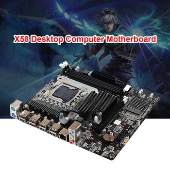 Memori Server Motherboard CPU X58 LGA 1366 Mendukung REG ECC DDR3 HINGGA 32GB Dan Prosesor XEON USB2. 0 Seri AMD RX 1366 X58M