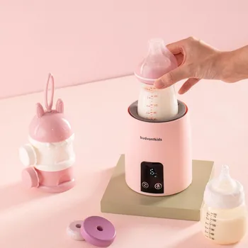 Mesin Persiapan Susu Otomatis Bayi Pengocok Susu Elektrik Batang Pencampur Susu Bubuk Bayi USB Bebas Genggam Tanpa Gumpalan Babycare