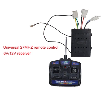 Mobil Anak Universal 27MHZ Remote Control 6V / 12V Penerima Pemancar Radio Pengontrol Bluetooth untuk Mobil Model Mainan Anak