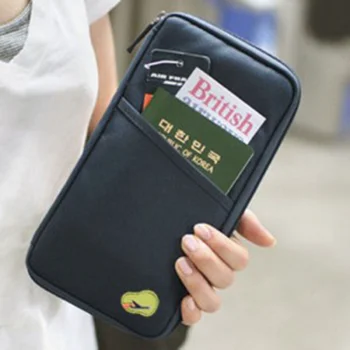 Multifungsi Paket Kartu Tas Tangan untuk Paspor Perjalanan Tiket Organizer untuk Pria dan Wanita ID Pemegang Tas Penyimpanan