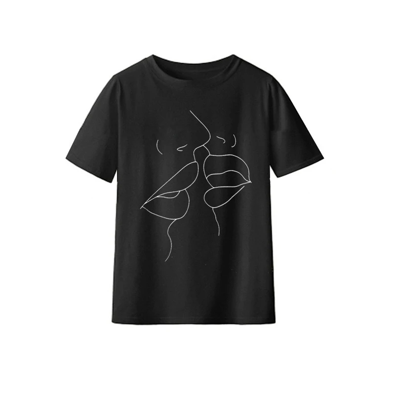 Musim Panas Seksi Off Bahu Kupu-kupu Cetak T Shirt Wanita Katun Slim Sling Kemeja Chemise Femme Atasan Kemeja Camisas Mujer - 1