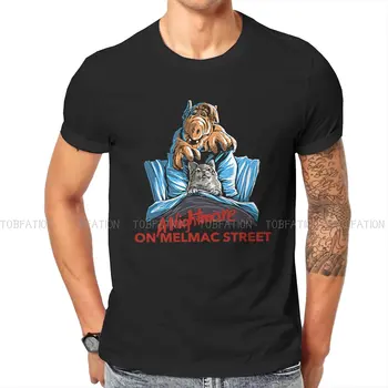 Nightmare on Melmac Kaus Kasual ALF The Animated Series Kaus Kasual Streetwear Kreatif Pakaian Hadiah Lengan Pendek Pria Pakaian