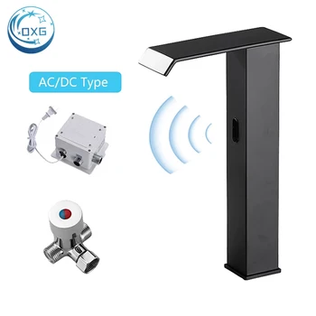 OXG Smart Sensor Air Terjun Basin Faucet Kamar Mandi Otomatis Sensor Faucet DC / AC 220V Steker Standar Eropa Tipe Pendek / Tinggi