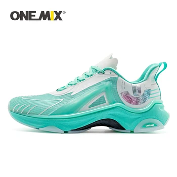 Onemix Sepatu Olahraga Fashion Korea Sneakers Olahraga Wanita Antiselip Bersirkulasi Sneakers Lari Antik Tanpa Pelat karbon