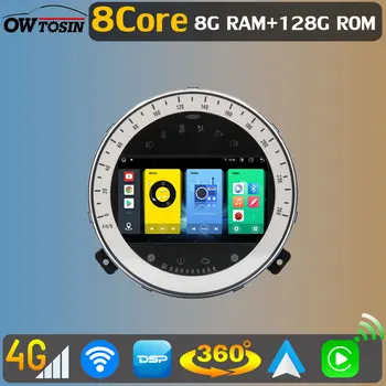 Owtosin Android 11 8G+128G Radio GPS DVD Mobil untuk MINI Cooper S Clubman Clubvan Coupe R56 R57 R58 360° 