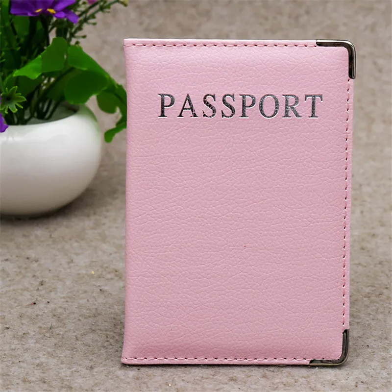Paspor Perjalanan Penutup Wanita Pu Kulit Lucu Merah Muda Pemegang Paspor Gadis Cantik Paspor Case Perjalanan Penutup untuk Paspor - 1