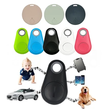 Pelacak GPS Mini Kompatibel dengan Bluetooth 4.0 Tag Alarm Anti-Hilang Hewan Peliharaan Anjing Pintar Pelacak Kunci Dompet Tas Anak Nirkabel 25m