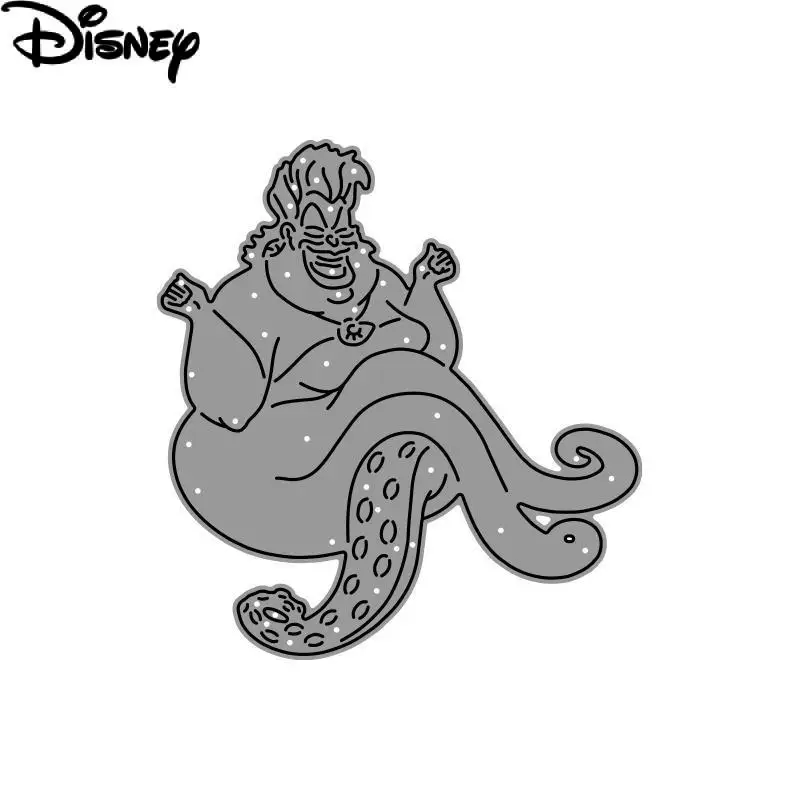 Penjahat Disney Ursula Pemotongan Logam Mati Karakter Putri Duyung Kecil Potongan Mati untuk Kerajinan Dekorasi Kartu Kertas Buku Tempel DIY - 1