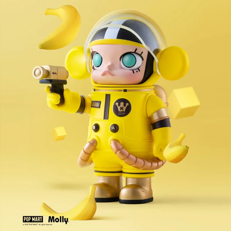 POPMART Mega Space Molly 100% Anniversary Series 2 Mainan Kotak Buta Kotak Misteri Hadiah Koleksi Model Boneka Figur Aksi Lucu - 1