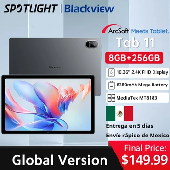 Premiere Penayangan Perdana Dunia Black Tablet WiFi Blackview Tab 11 8GB+256GB Android12 10.36 