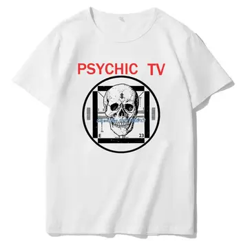 Psychic Tv Force The Hand Of Chance Kaos Grafis Atasan Kaos Lengan Pendek Musim Panas Harajuku Streetwear Pakaian Pria