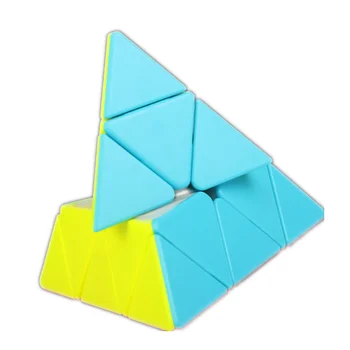 QIYI Qiming S2 Pyraminx 3X3X3 Kubus Ajaib Magnetik Piramida Kubus Kecepatan Mainan Gelisah Puzzle Profesional Hadiah Anak-anak