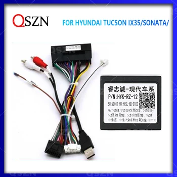 QSZN Android Canbus Kotak HYK-RZ-012 untuk HYUNDAI TUCSON IX35 / SONATA Kabel Harness Radio Mobil DVD Multimedia Stereo 2 DIn