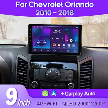 QSZN Radio Mobil QLED 2K untuk CHEVROLET ORLANDO 2009 2010-2018 Pemutar GPS Multimedia Video 4G Pemutar Mobil Wifi 4G Otomatis 8 + 128G Stereo