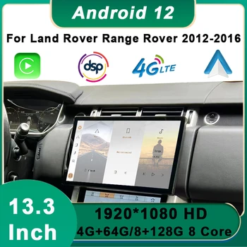 Radio Mobil 13,3 Inci Android 12 untuk Land Rover Range Rover Evoque LRX Mode L538 Olahraga L405 Pemutar Multimedia Dvd Carplay L494