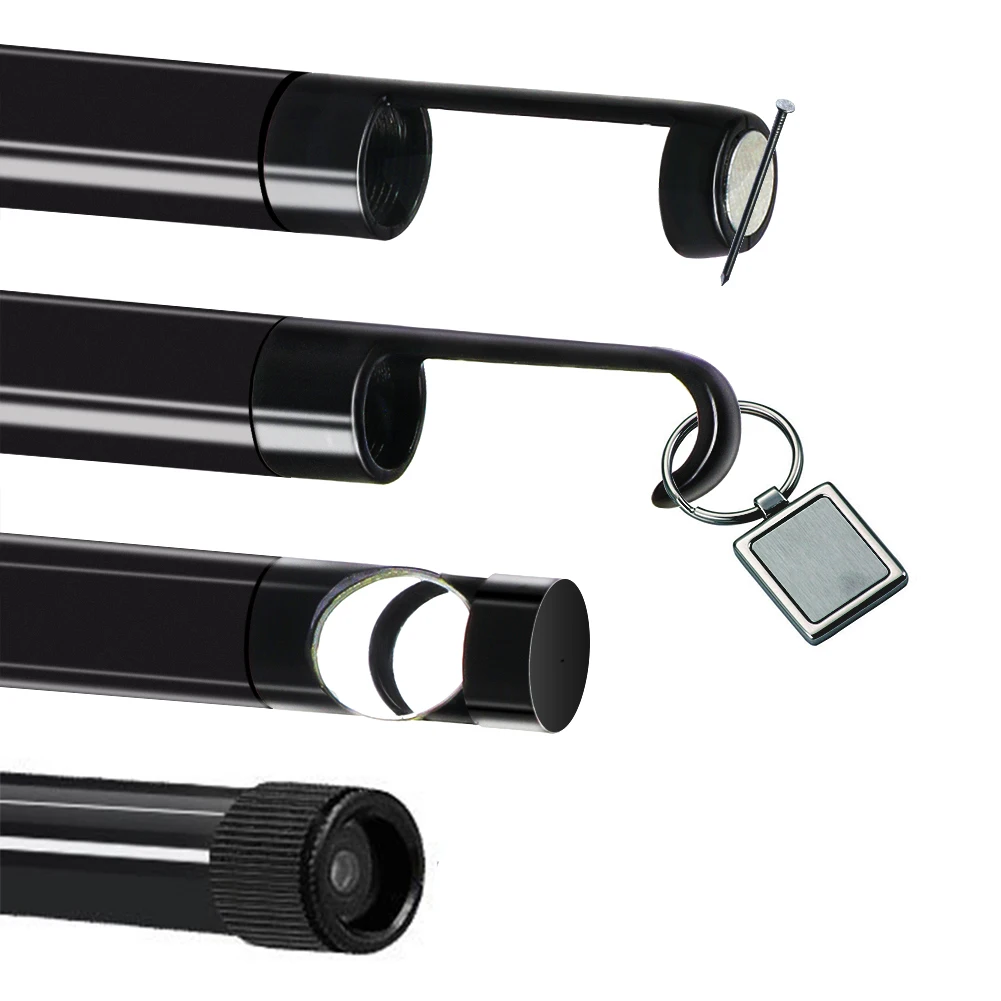 Set Kaca Spion Samping Magnet Kait Fleksibel untuk Kamera Endoskopi Nirkabel Depstech 8mm Inspeksi Kabel Lembut Tahan Air #0111 - 1