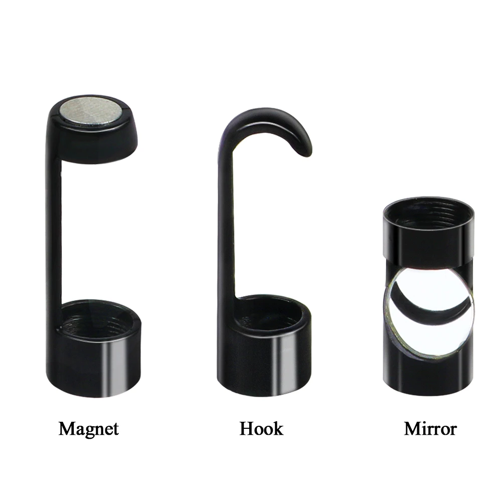 Set Kaca Spion Samping Magnet Kait Fleksibel untuk Kamera Endoskopi Nirkabel Depstech 8mm Inspeksi Kabel Lembut Tahan Air #0111 - 3