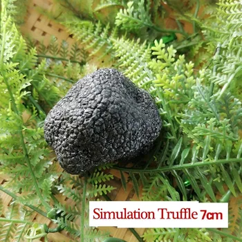Simulasi Hitam Truffle Makanan Buatan Model Jamur Sayuran Palsu Dekorasi Kabinet Fotografi Alat Peraga Dapur