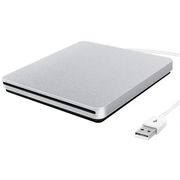 Slot Eksternal Super Tipis dalam Penutup DVD RW Casing USB 2.0 Drive Optik SATA 9.5 mm Untuk laptop Macbook tanpa Driver