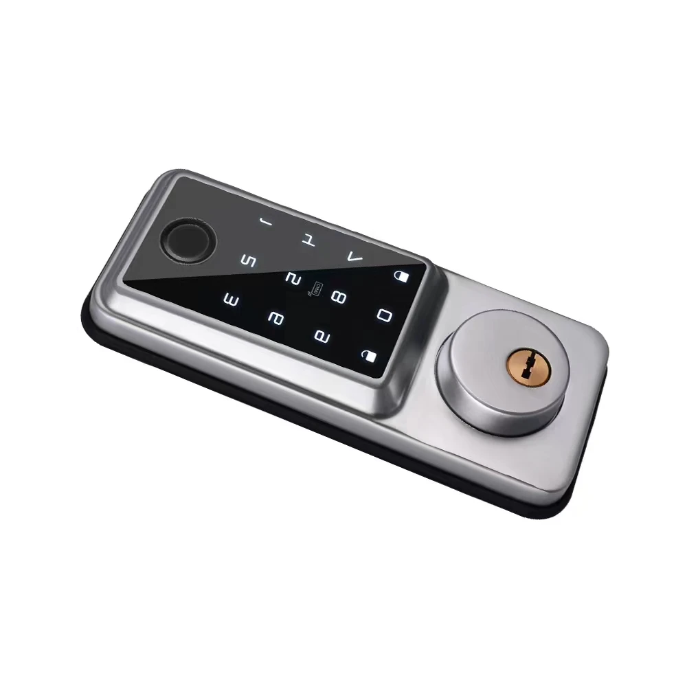Smart Gerendel Kunci untuk Rumah Alexa Wifi Bluetooth TTLock Aplikasi Sidik Jari Biometrik Tanpa Kunci Digital Keypad Kunci Pintu Masuk - 5