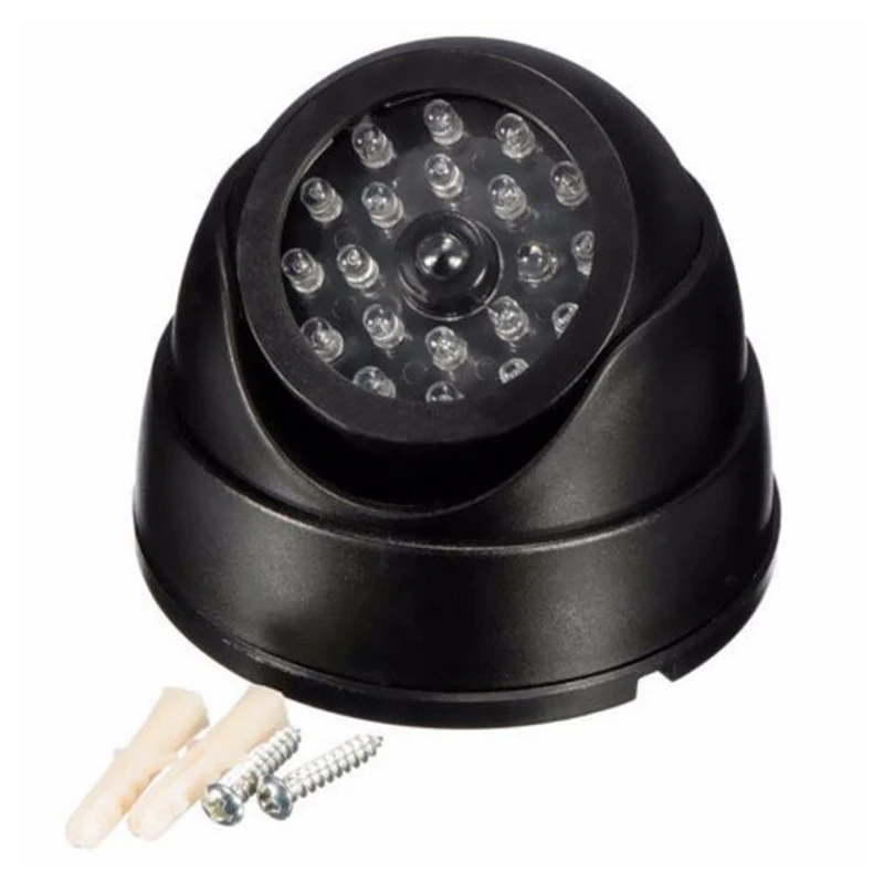 Smart Indoor Outdoor Dummy Kamera Pengintai Palsu Kamera Keamanan CCTV Home Dome Tahan Air dengan Lampu LED Merah Berkedip - 2