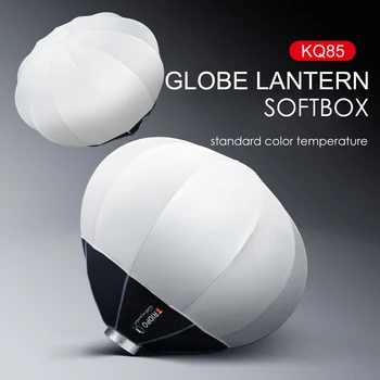 Softbox Lentera Globe Portabel Penyebar Bola Cepat Cincin Kecepatan Bowens Pengubah Cahaya Lembut 55/65/85cm untuk Pengambilan Video Pembuatan Film