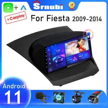 Srnubi Android 11.0 Radio Mobil untuk Ford Fiesta 2009-2017 Pemutar Video Multimedia 2Din 4G WIFI Navigasi GPS Unit Kepala Carplay