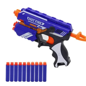 TISNERF Kit Pistol Mainan Peluru Lembut Manual Anak-anak untuk Pistol Mainan Dart Nerf Pistol Anak Panah Jarak Jauh Mainan Anak-anak Blaster Hadiah Natal