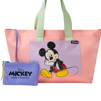 Tas Disney Tas Belanja Anak Perempuan Tas Belanja Bahu Motif Mickey Mouse Tas Jinjing Kualitas Tinggi Tahan Air untuk Wanita