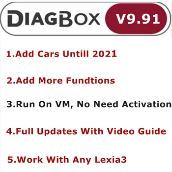 Terbaru Diagbox V9. 96 Diagbox V9. 91 untuk Lexia3 PP2000 Diagbox 9.91 Adaptor Lengkap untuk Lexia 3 untuk Alat Pemindai Mobil Citroen&Peugeot