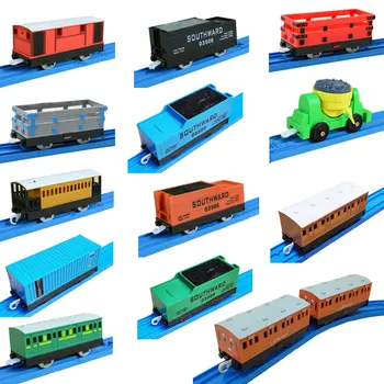 Thomas dan Teman-temannya Kereta Universal Rel Induk Plastik Annie Clarabel Mainan Anak Laki-laki Model Kereta Anak-anak Hadiah Natal
