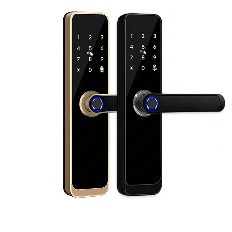 TIAGO Tuya Wifi Kunci Pintu Pintar Elektronik dengan Sidik Jari Biometrik / Kartu Pintar / Kata Sandi / Buka Kunci / Pengisian Daya Darurat USB - 5