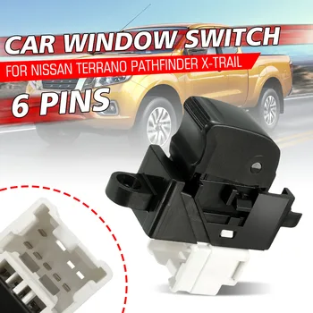 Tombol Sakelar Kontrol Jendela Kiri Depan Mobil 6 Pin untuk Nissan X-Trail T30 Almera Tino Terrano MK2 R20 Pick Up D22