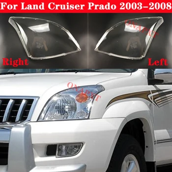Tutup Lampu Otomatis untuk Toyota Land Cruiser Prado 2003-2008 Penutup Lampu Mobil Kap Lampu Transparan Casing Lampu Cangkang Lensa Kaca