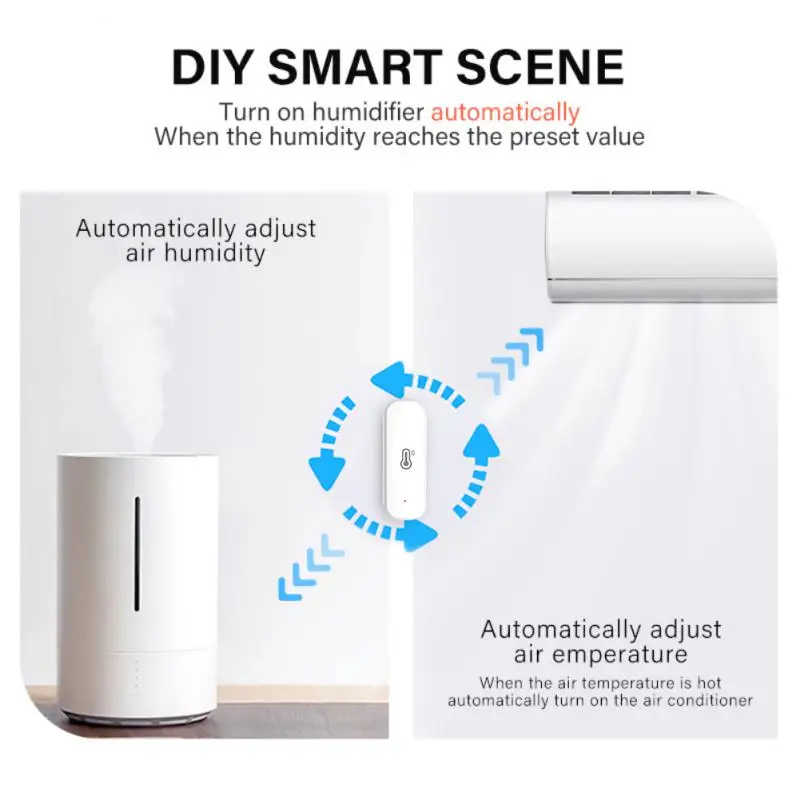 Tuya Smart WIFI Sensor Suhu dan Kelembaban Hygrometer Dalam Ruangan Termometer Adegan Kontrol Aplikasi Kehidupan Cerdas Hubungan Cerdas - 2