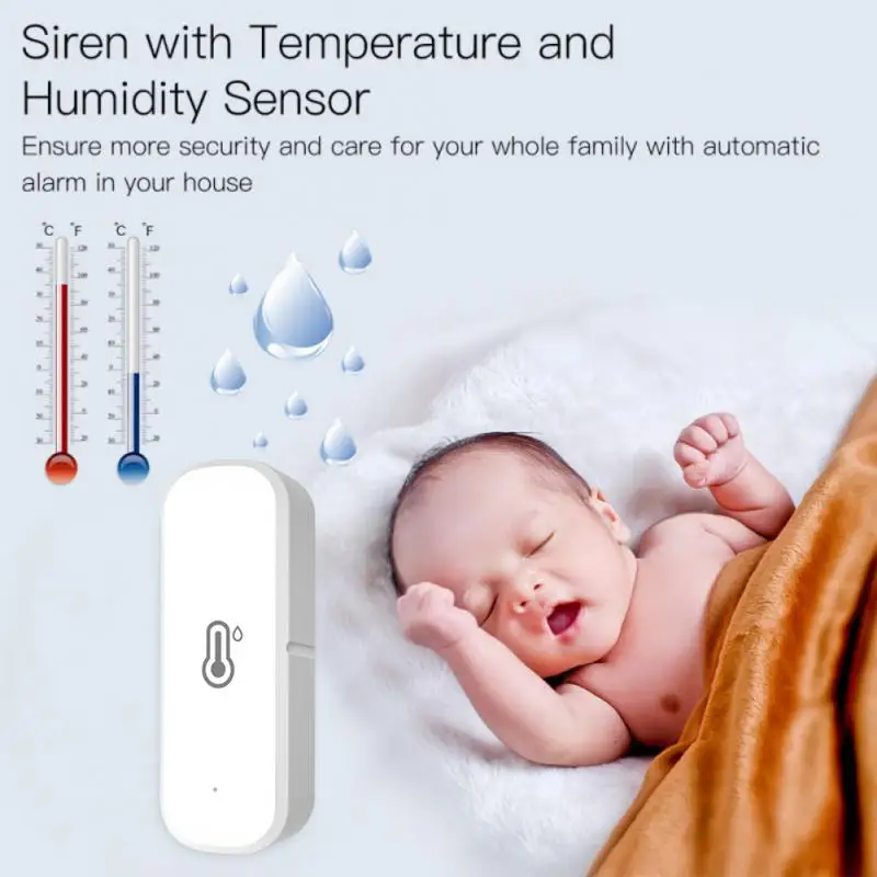 Tuya Smart WIFI Sensor Suhu dan Kelembaban Hygrometer Dalam Ruangan Termometer Adegan Kontrol Aplikasi Kehidupan Cerdas Hubungan Cerdas - 5