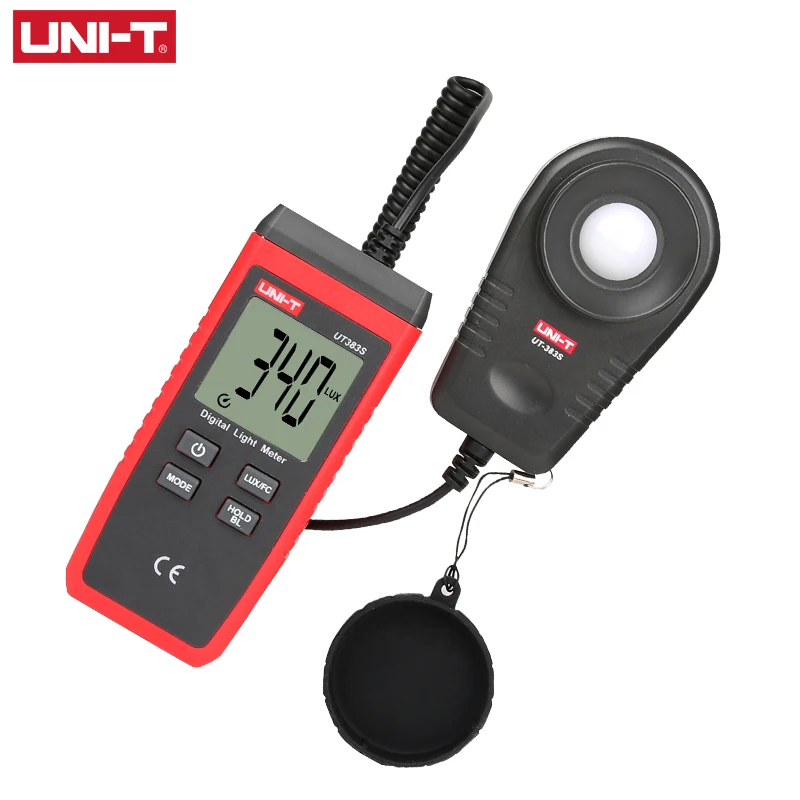 UNI-T UT383S Luxmeter Pengukur Cahaya Digital Genggam 199900 Lux FC Meter Luminometer Fotometer 3 Rentang Iluminometer Layar LCD - 4