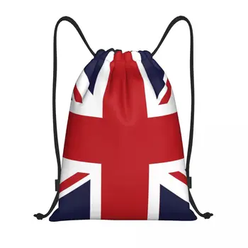 Union Jack Flag of The UK Tas Ransel Serut Olahraga Tas Olahraga untuk Wanita Pria Tas Ransel Pelatihan Inggris Raya Inggris