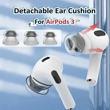 Untuk Apple AirPods 3 Penutup Earphone Bantalan Telinga Pengganti Ujung Telinga Ujung Telinga Generasi ke-3 Penutup Earphone Bantalan Telinga Antiselip Antiselip S M L