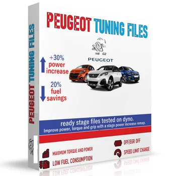 Untuk File Penyetelan Peugeot [6 GB] File Ecu yang Dimodifikasi memetakan ulang Stage1, Tahap 2...etc mudah dipetakan ulang dengan perangkat lunak ecm titanium