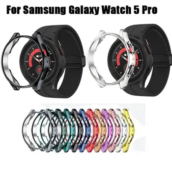Untuk Galaxy Watch 5 Pro Casing Pelindung Penutup 45mm Aksesori Pelindung Cakupan Plastik untuk Samsung Galaxy Watch5 Pro 45mm