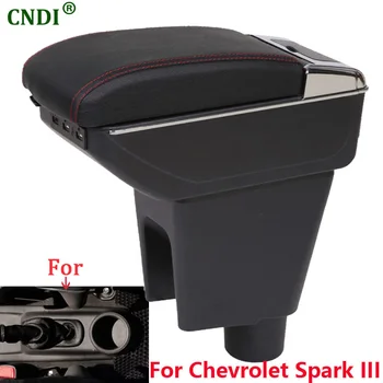 Untuk Kotak Sandaran Tangan Chevrolet Spark untuk Chevrolet Spark III Aveo T200 Kotak Penyimpanan Sandaran Tangan Mobil Aksesori Suku Cadang Interior Mobil