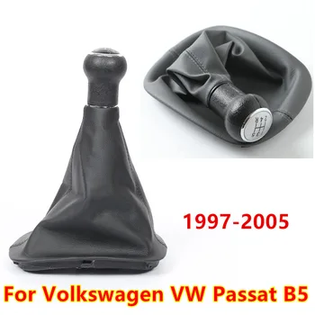 Untuk Volkswagen VW Passat B5 1997 1998 1999 2000 2001 2002 2003 2004 2005 Car-Tyling Kenop Pemindah Gigi Kecepatan 5 6 Boot Kulit Boot