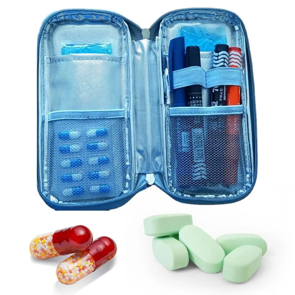 untuk Penderita Diabetes Oxford Insulin Cooler Glaciated Cold Storage Bag Tas Pendingin Insulin Pendingin Saku Perjalanan Obat Pendingin - 1