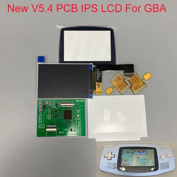V5. 4 Layar LCD IPS PCB Untuk LCD Kecerahan Sorotan GBA Untuk Cangkang Bebas potongan GBA Tanpa pengelasan Layar Ukuran Asli