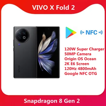 VIVO X Lipat 2 Ponsel Lipat 5G Snapdragon 8 Gen2 Kamera OIS 50MP Asal OS AMOLED 120Hz SuperCharger 120W 4800mAh OTA Google